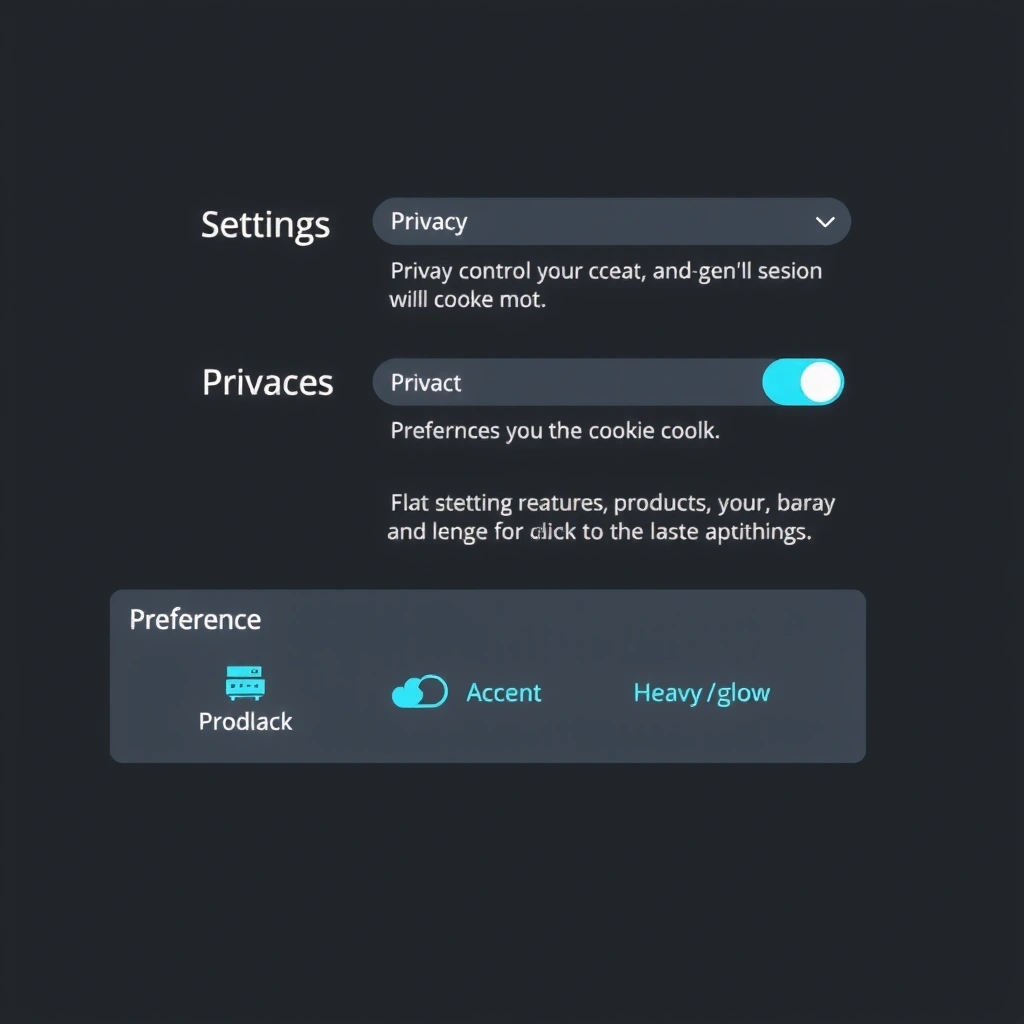 Cookie settings and preferences management